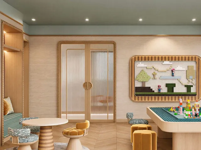 The Title Kuartz game room with table football and seating