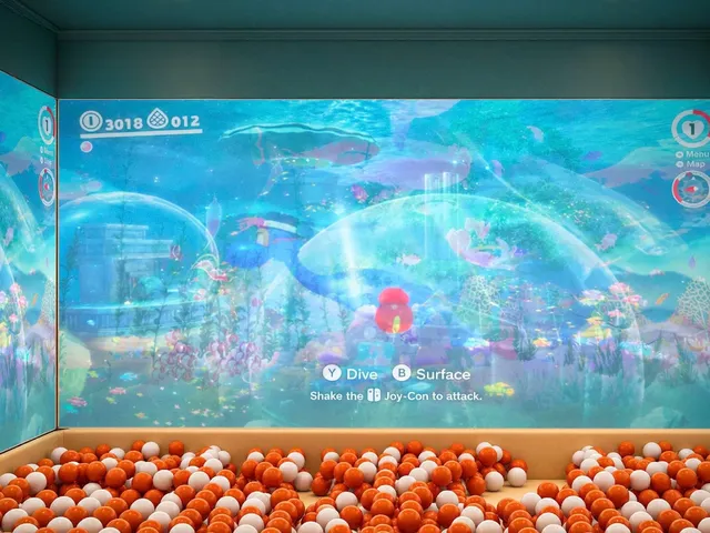 The Title Kuartz children's playroom with a colourful ball pit